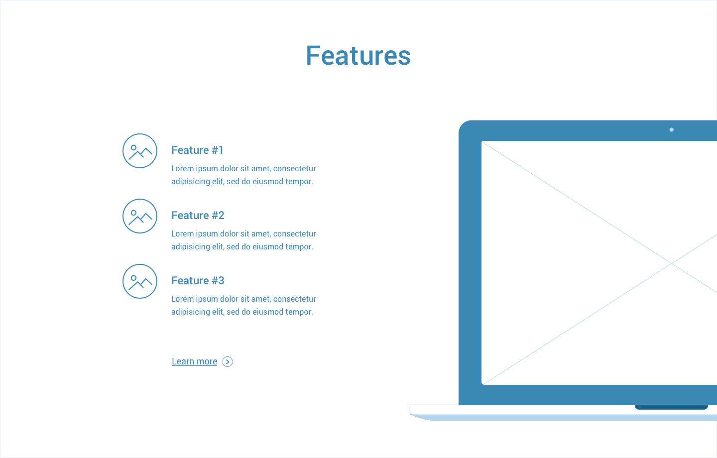 Wireframe for web