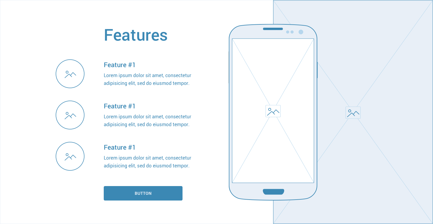 Wireframe for web