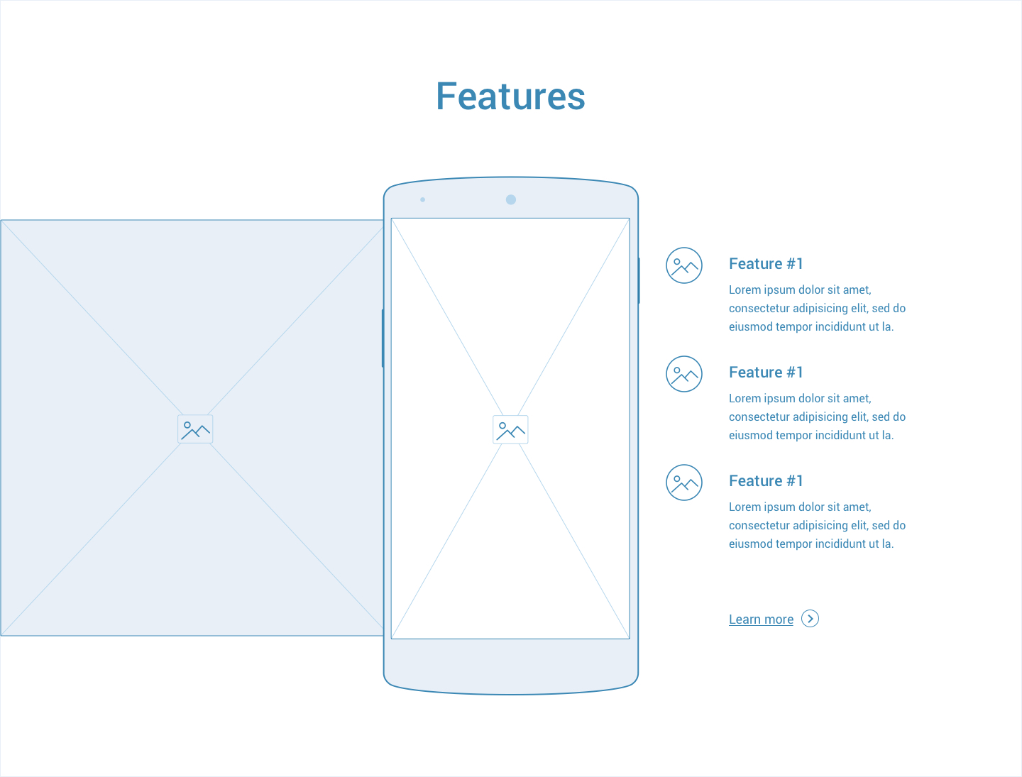 Wireframe for web