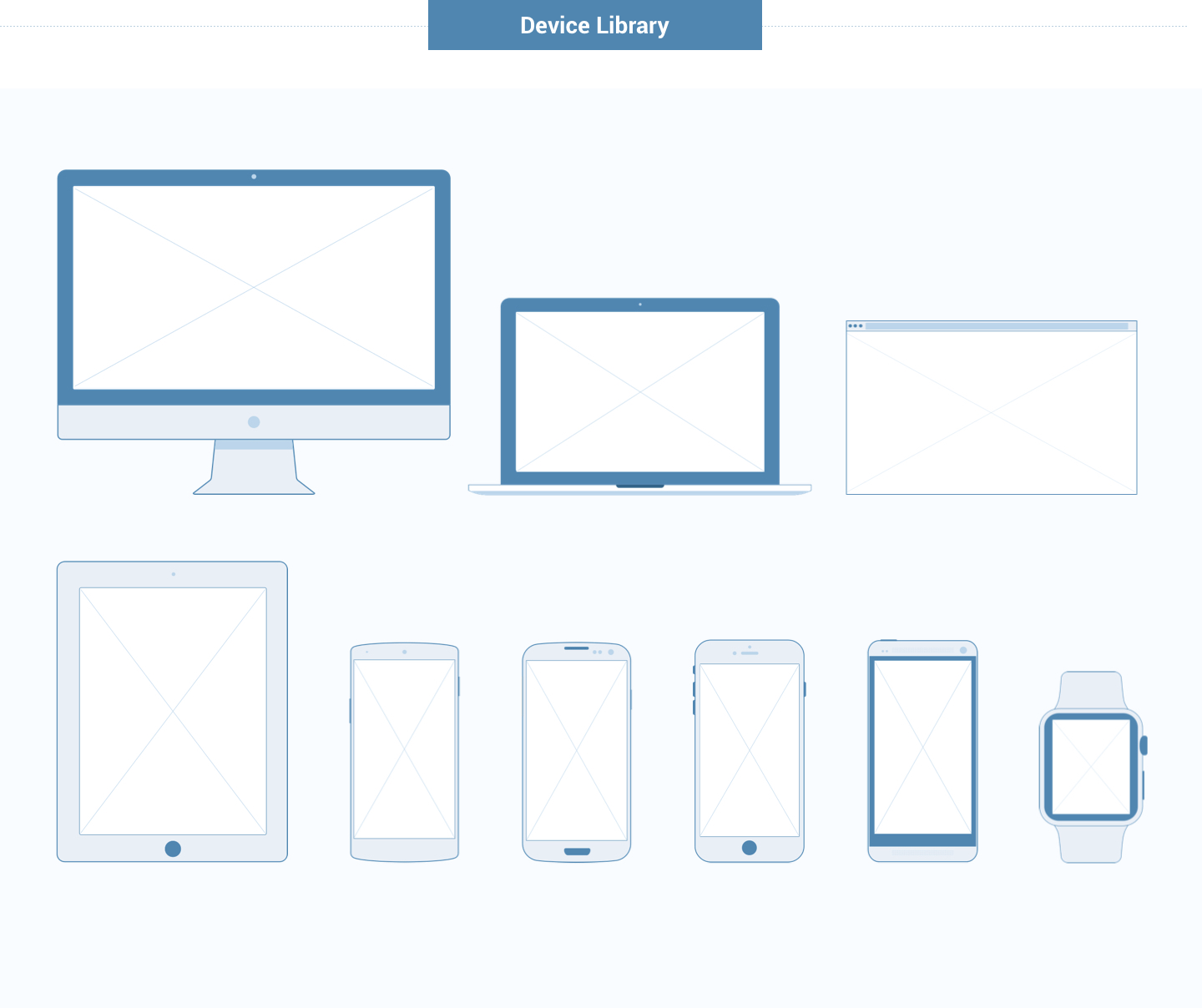 Wireframe for web - Devices