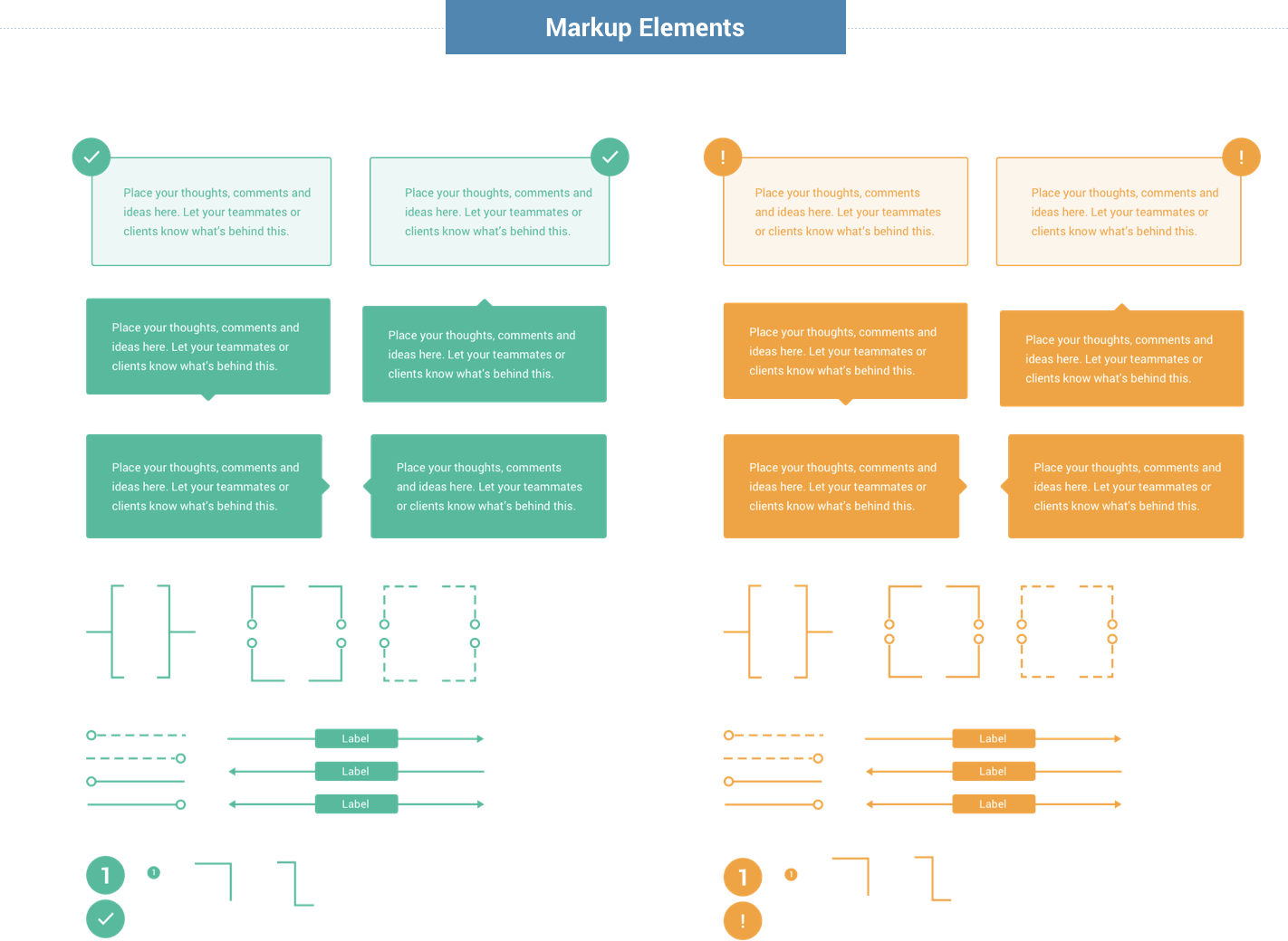 Wireframe for web - Markups