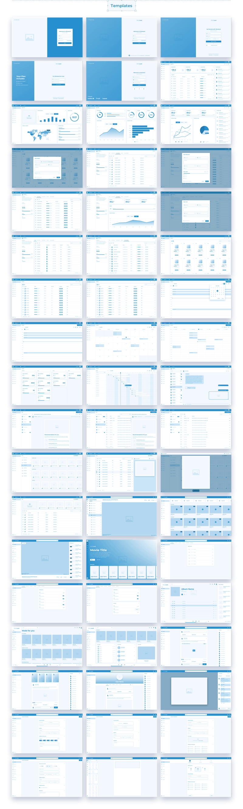 Dashboard Wireframe