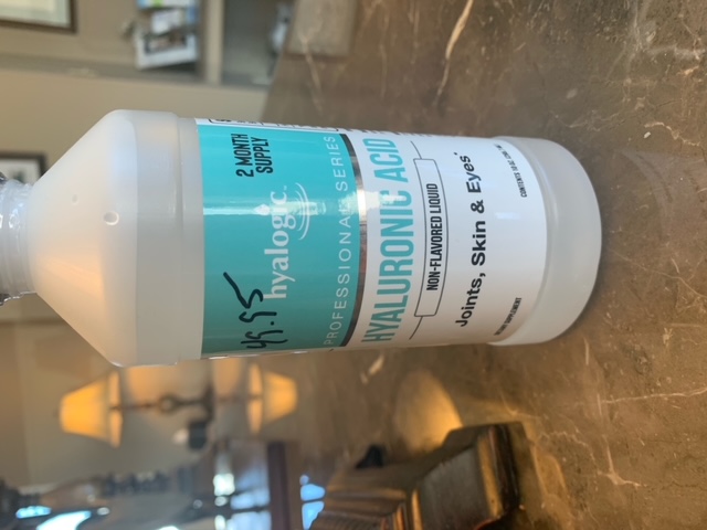 A bottle of Hyaluronic Acid at Indianapolis Dentistry