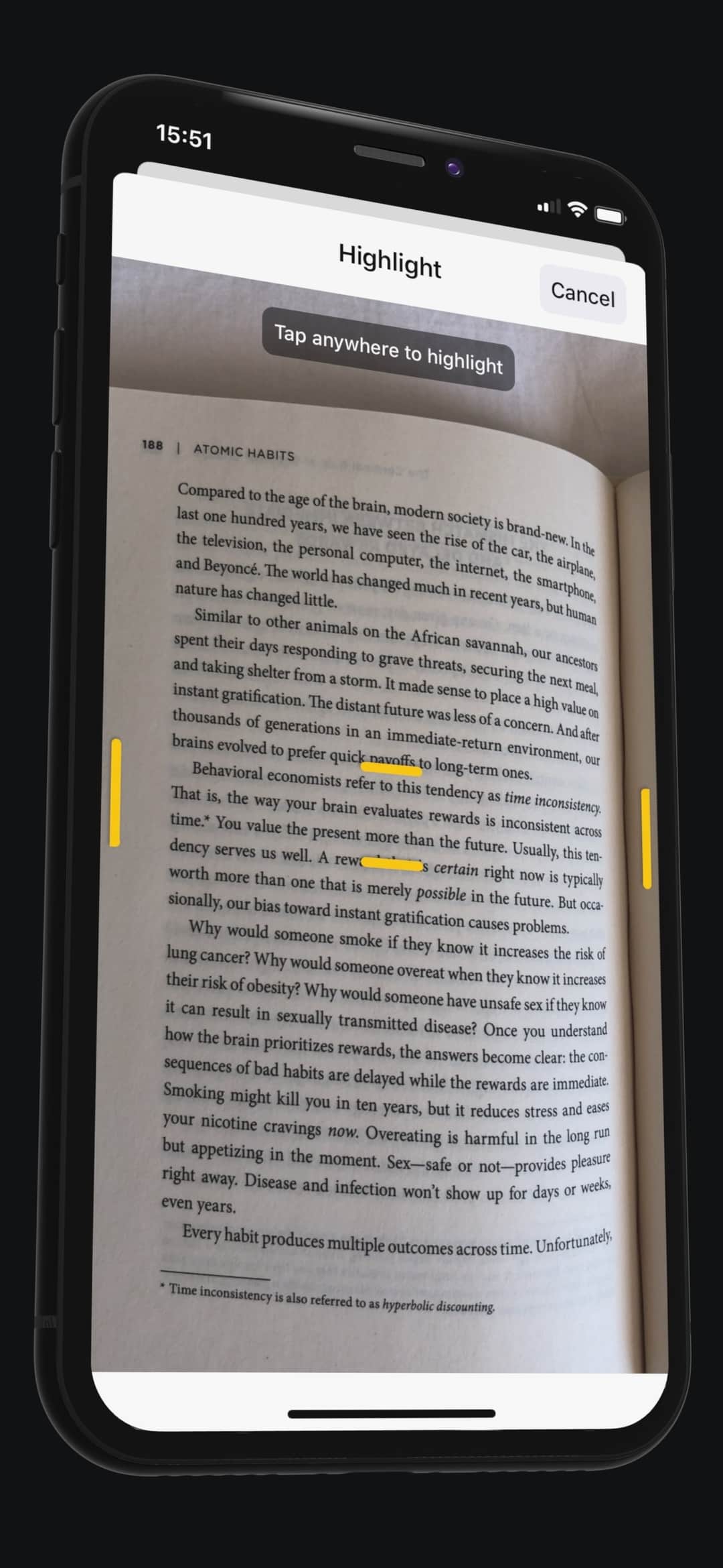 Highlighted Book Highlighter