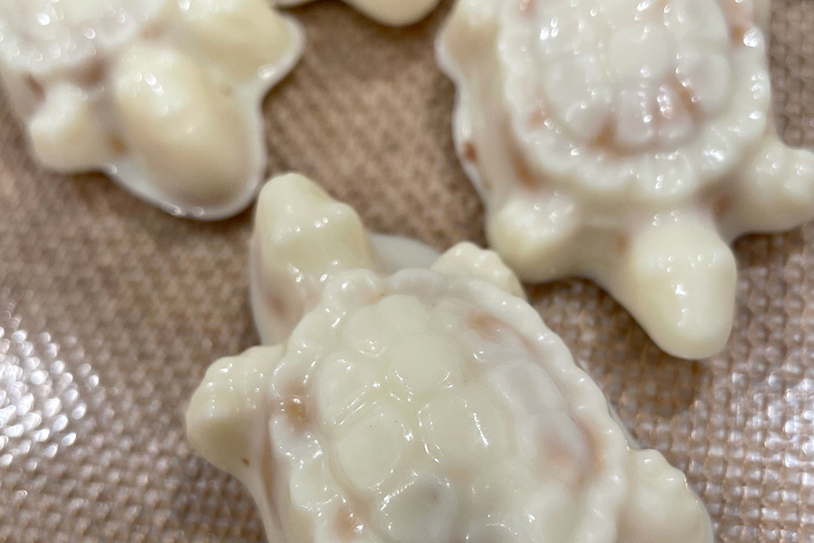 White chocolate turtles