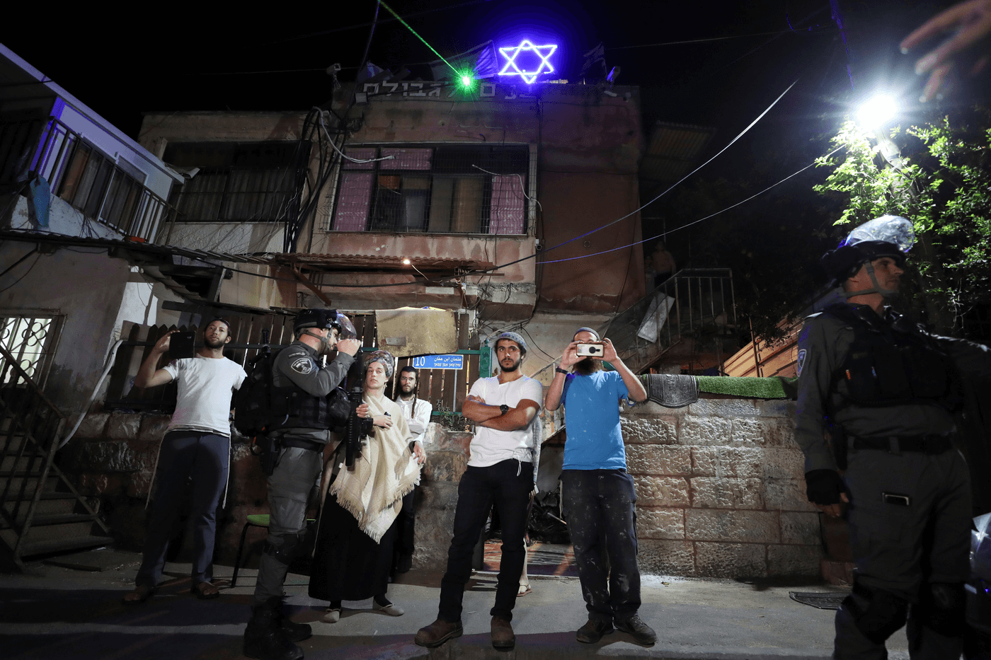 עימותים בשכונת שייח' ג'ראח בתחילת מאי. צילום: רויטרס
