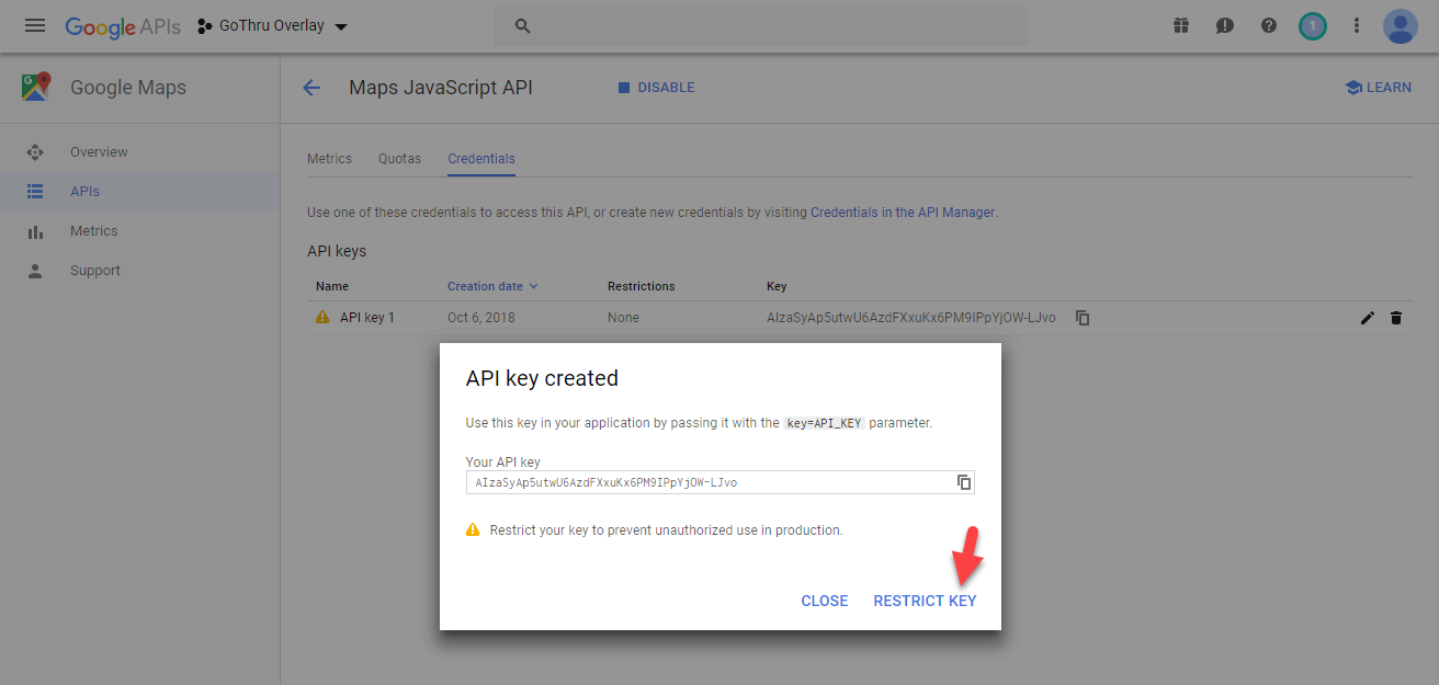 Guides | How To Create A Google API Key