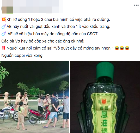 Thực hư chiêu dùng dầu gió vô hiệu hoá máy đo nồng độ cồn đang gây sốt: Chuyên gia nói gì? - Ảnh 1.
