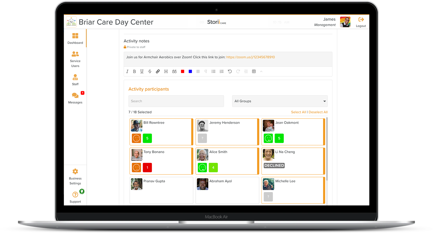 Record Virtual Program Participation