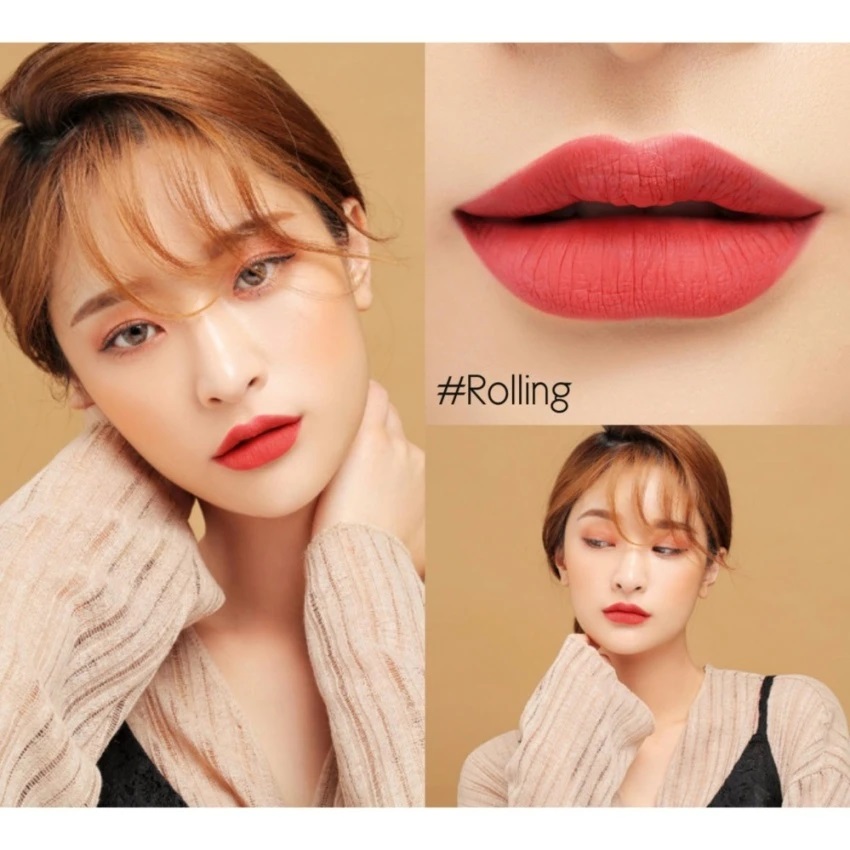 Rolling là màu sắc được rất nhiều người ưa chuộng trong bộ sưu tập 3CE Liquid Lip Color