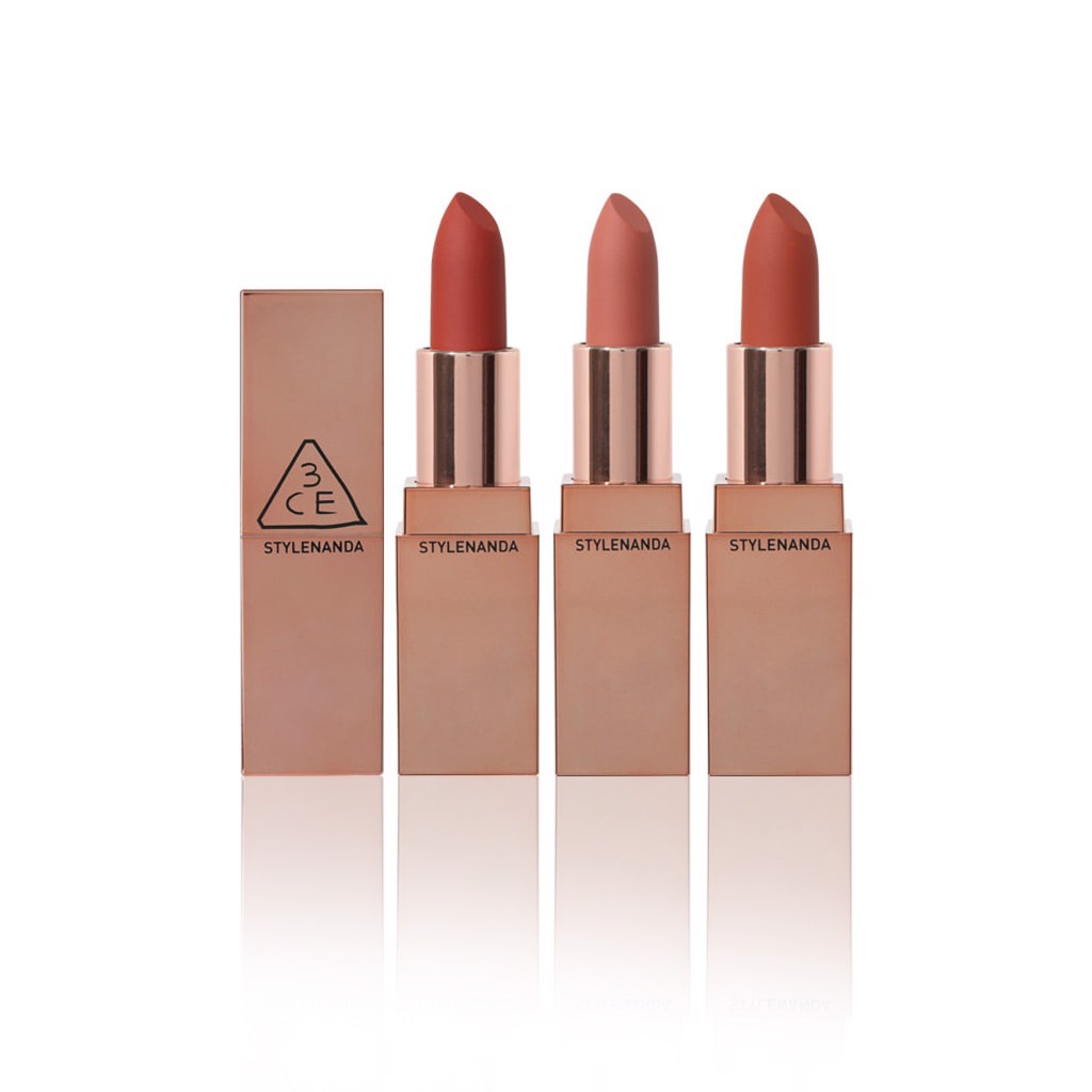 Một vài hình ảnh trong BST 3CE Matte Lip Color đình đám