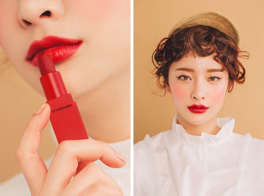 3CE Red Recipe 214 lên màu đúng chuẩn đỏ tươi