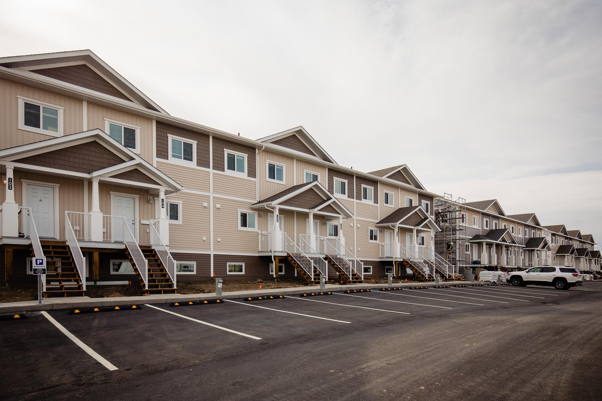 A rendering of Willowview Heights townhouses in Saskatoon, Sask.