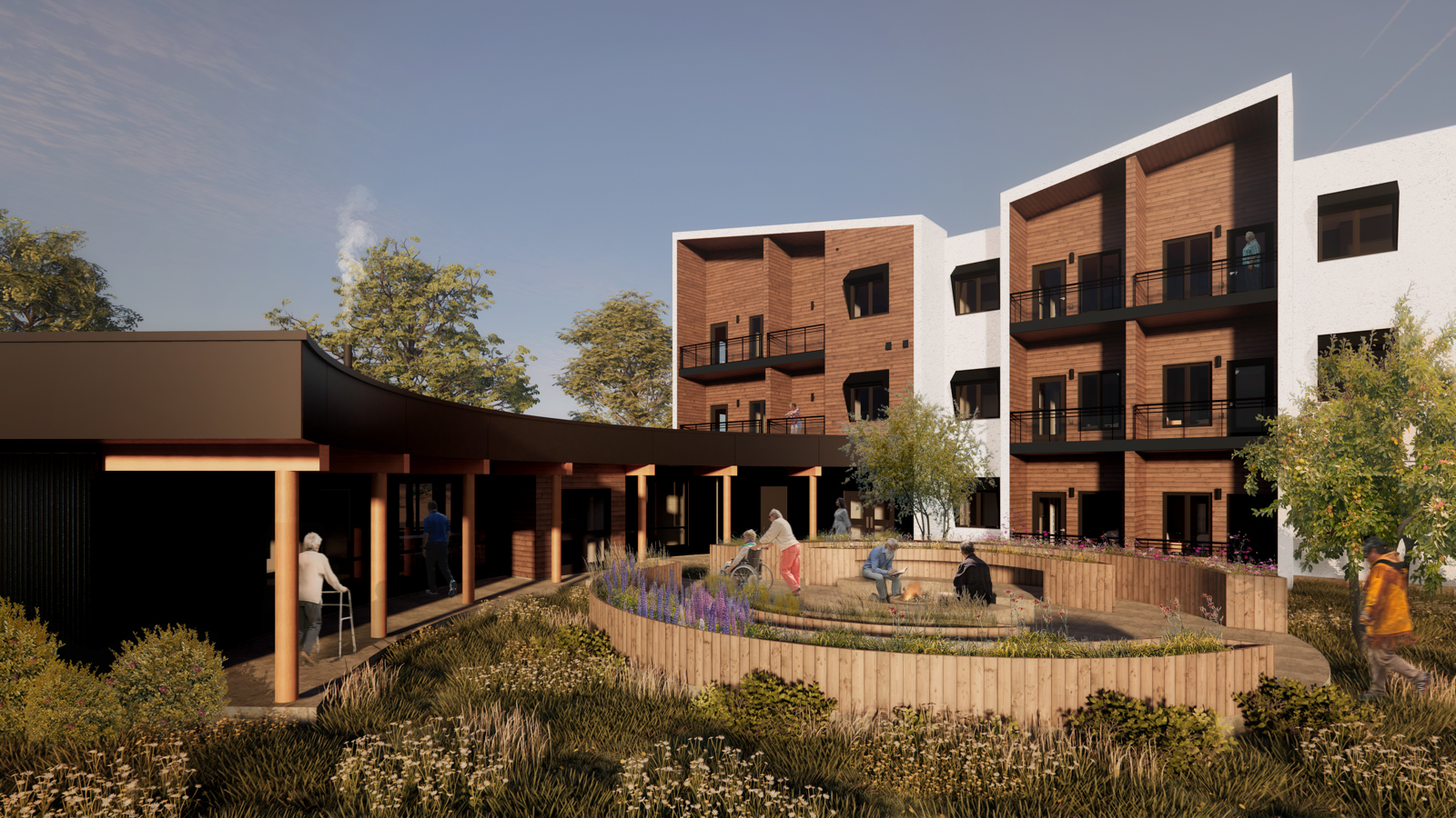 A rendering of Round Prairie Elders' Lodge in Saskatoon, Sask.