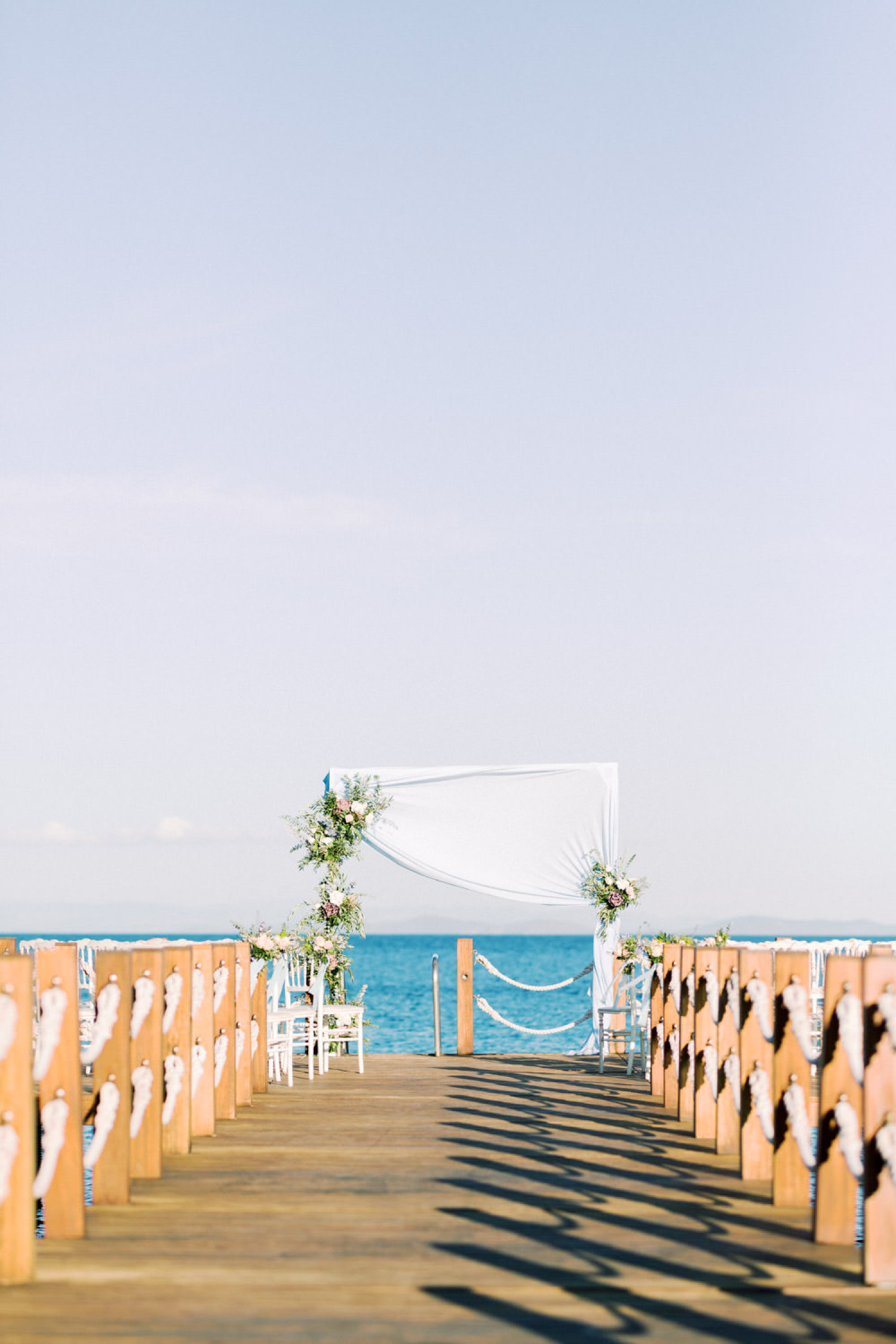Mediterranean Seaside Wedding Ceremony