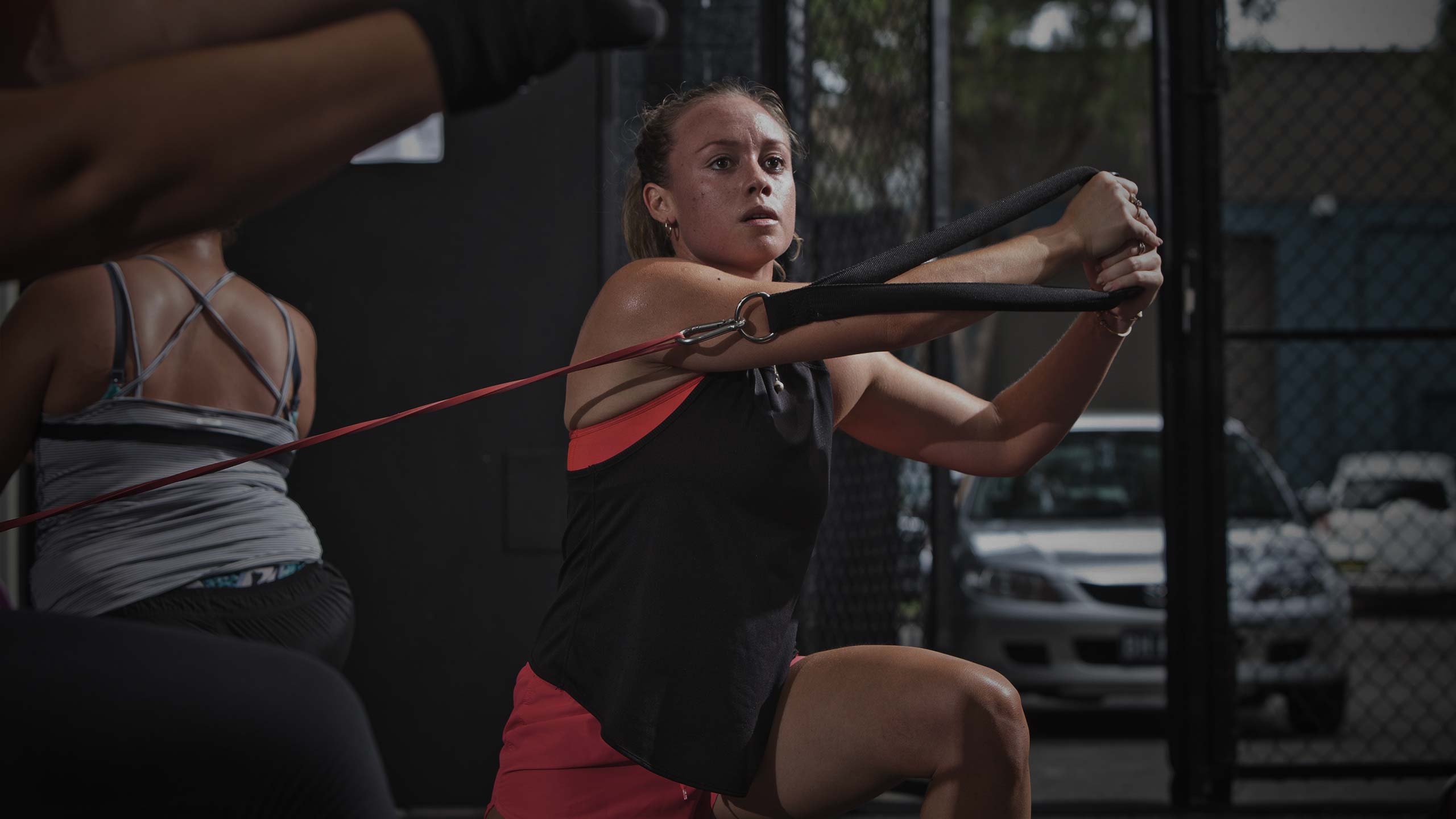 female athlete training in vale tudo super saturday session