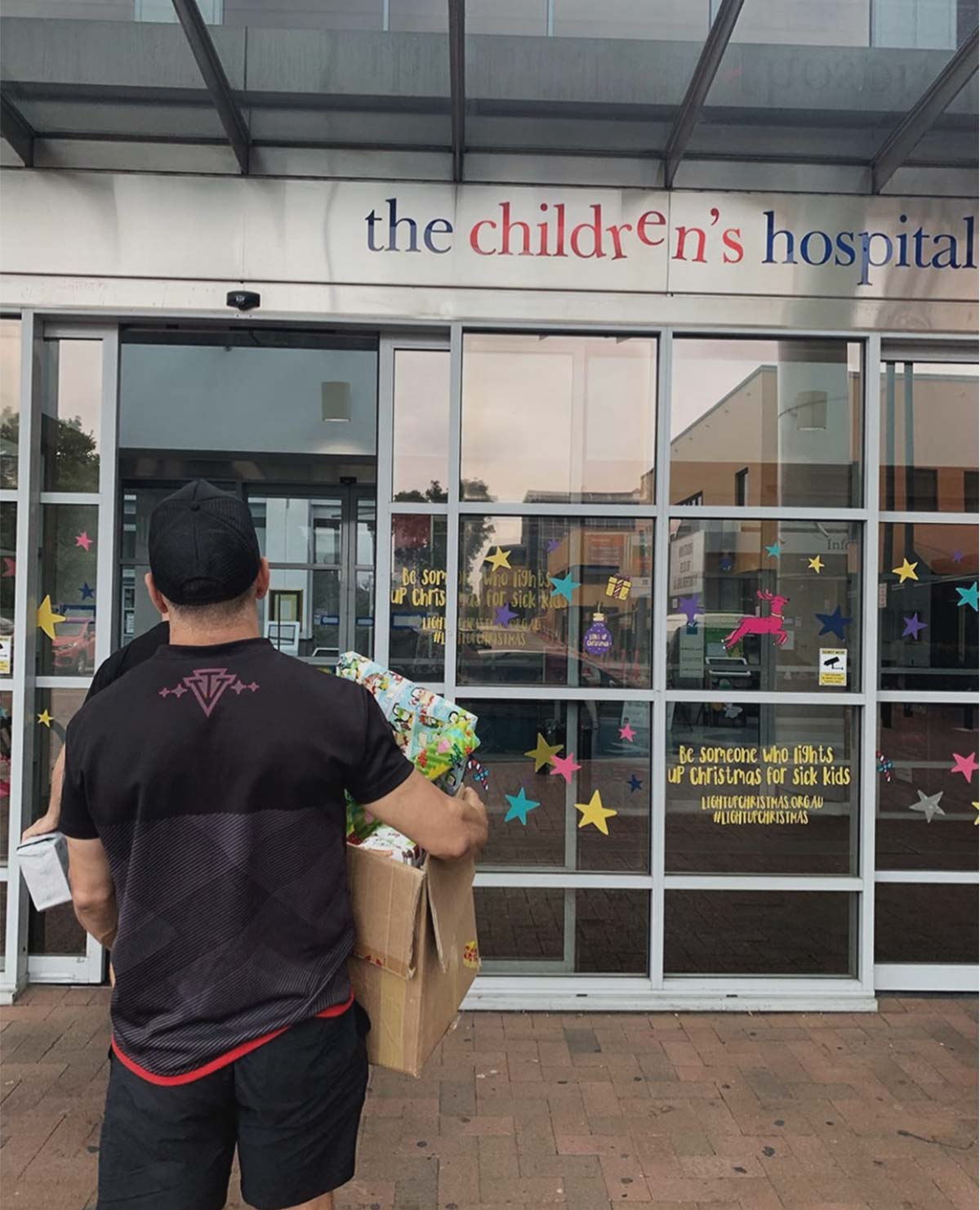 troy said bringing toys to westmead children's hospital