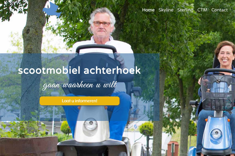 screenshot website scootmobiel achterhoek