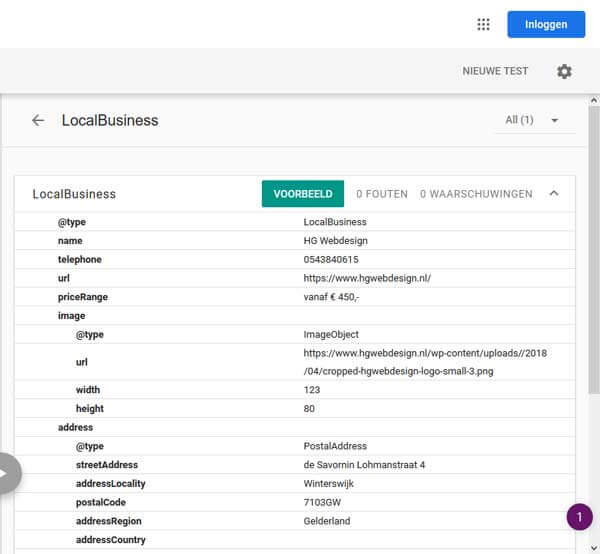 schema org code snippet