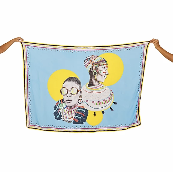 A stylist sarong towel