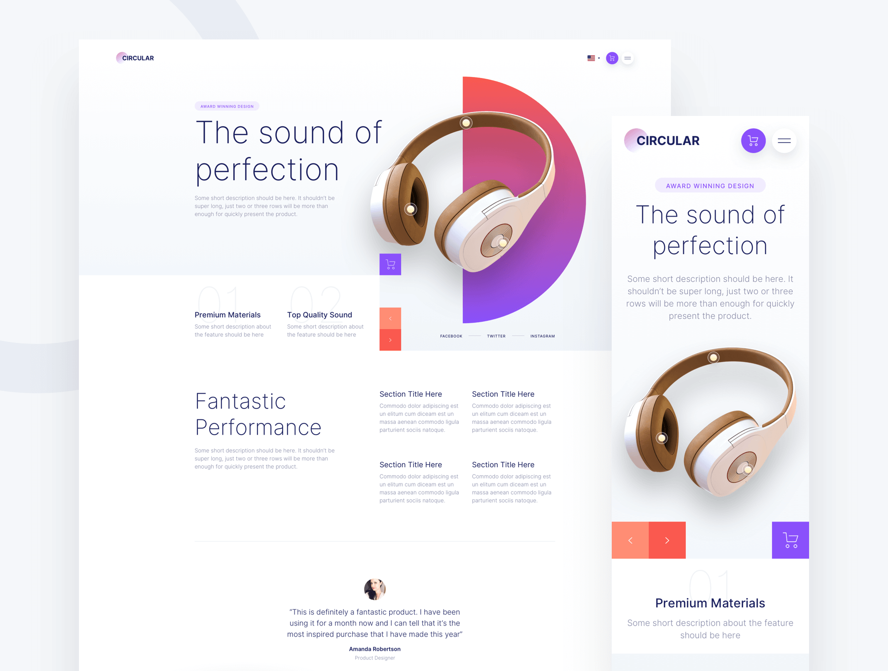 Circular Web UI Kit