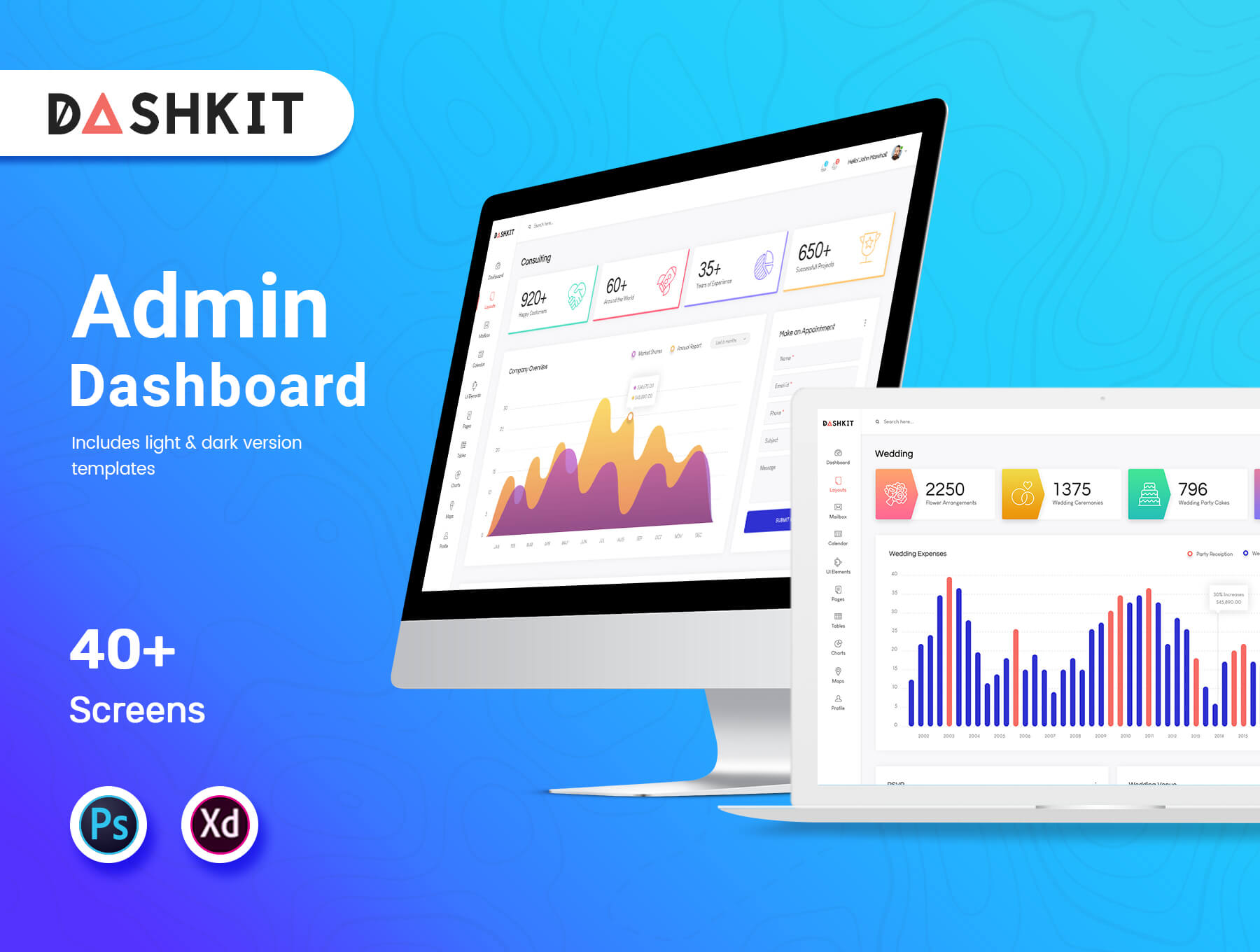 Dashkit admin dashboard
