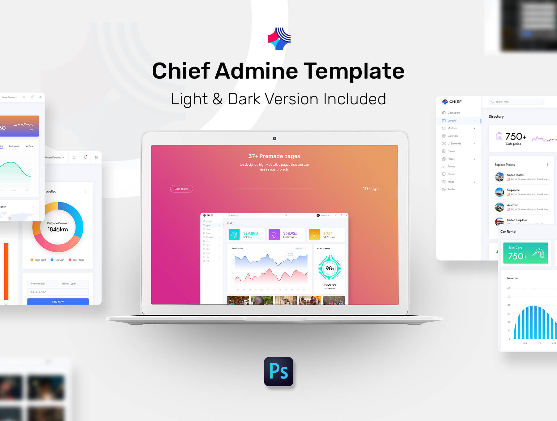 Chief admin template