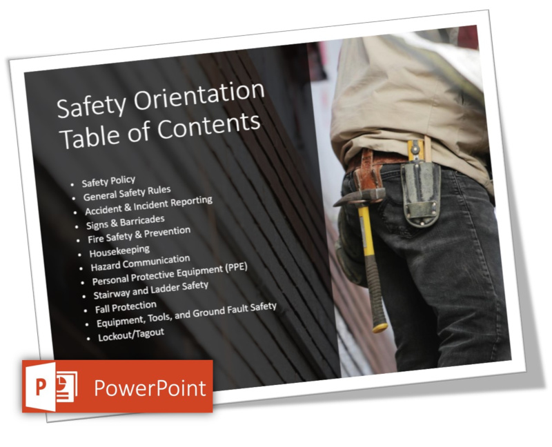 safety orientation slide in powerpoint