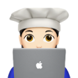 ivette emoji with macbook