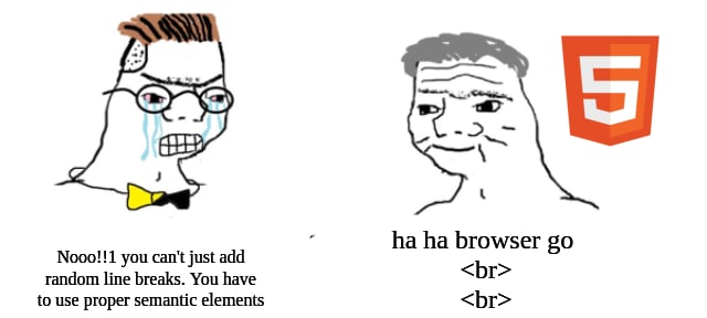 Semantic HTML Meme