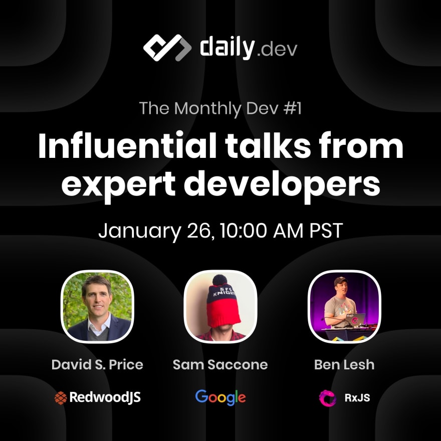The Monthly Dev main poster