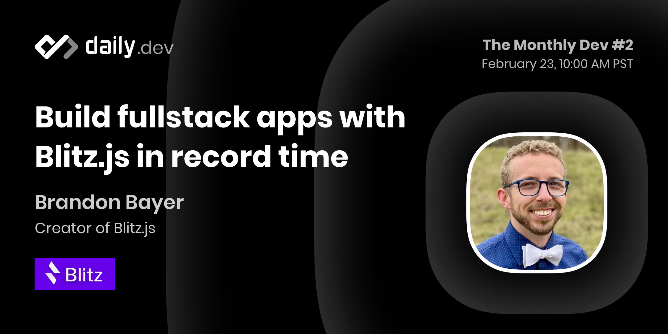 Blitz.js talk cover image
