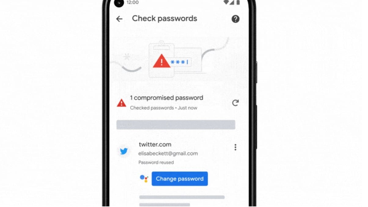 Google Password Manager screenshot