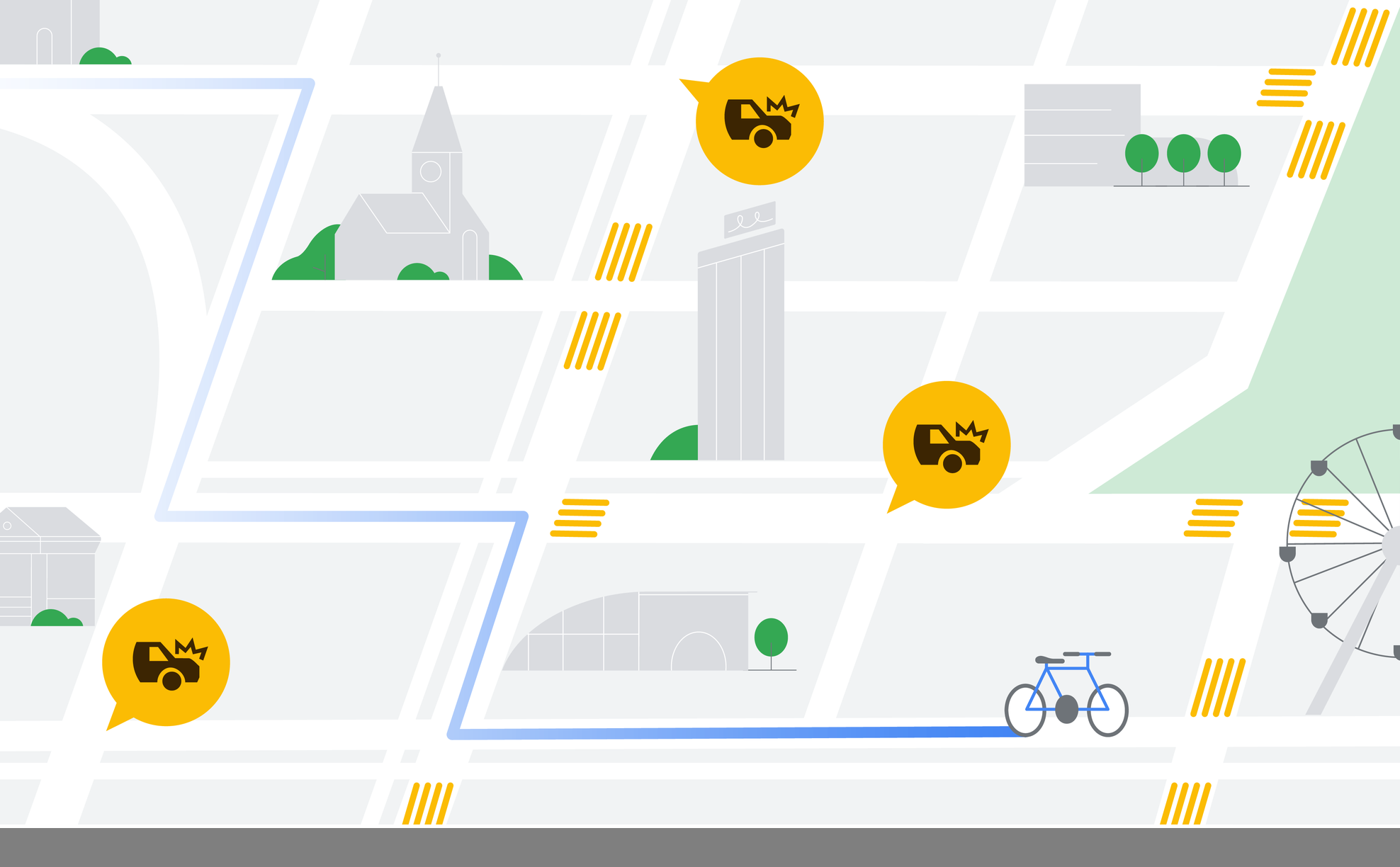 safer routing illustration