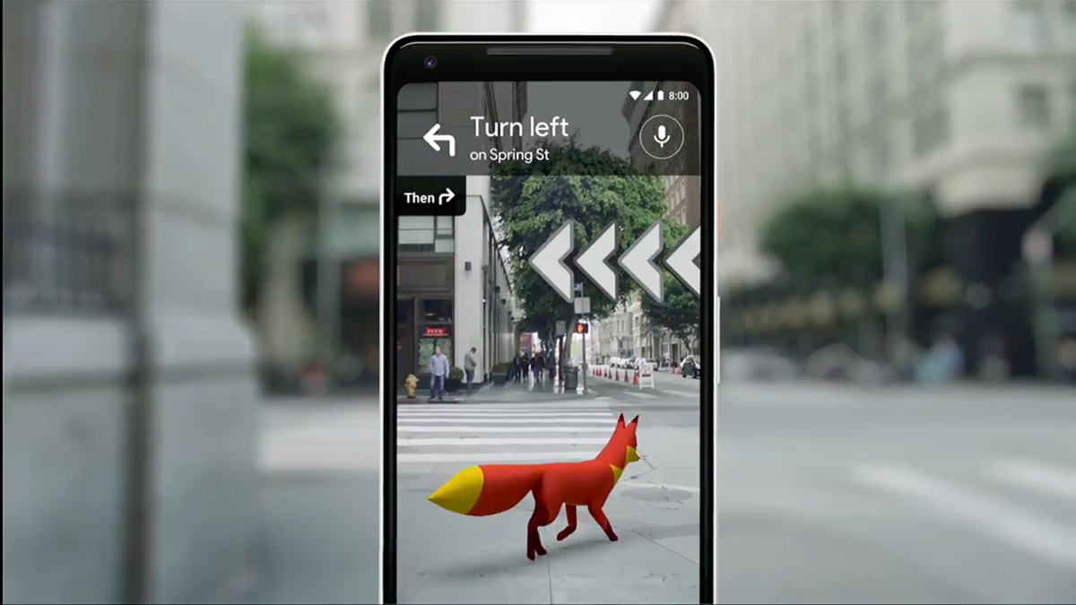 Google Maps AR screenshot