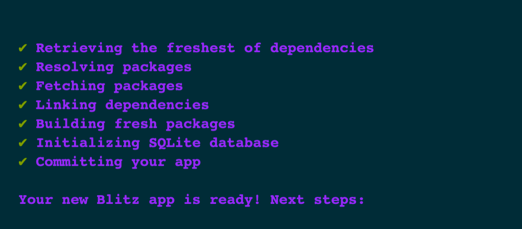 Dependencies installed