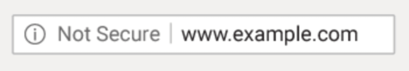 website not secure
