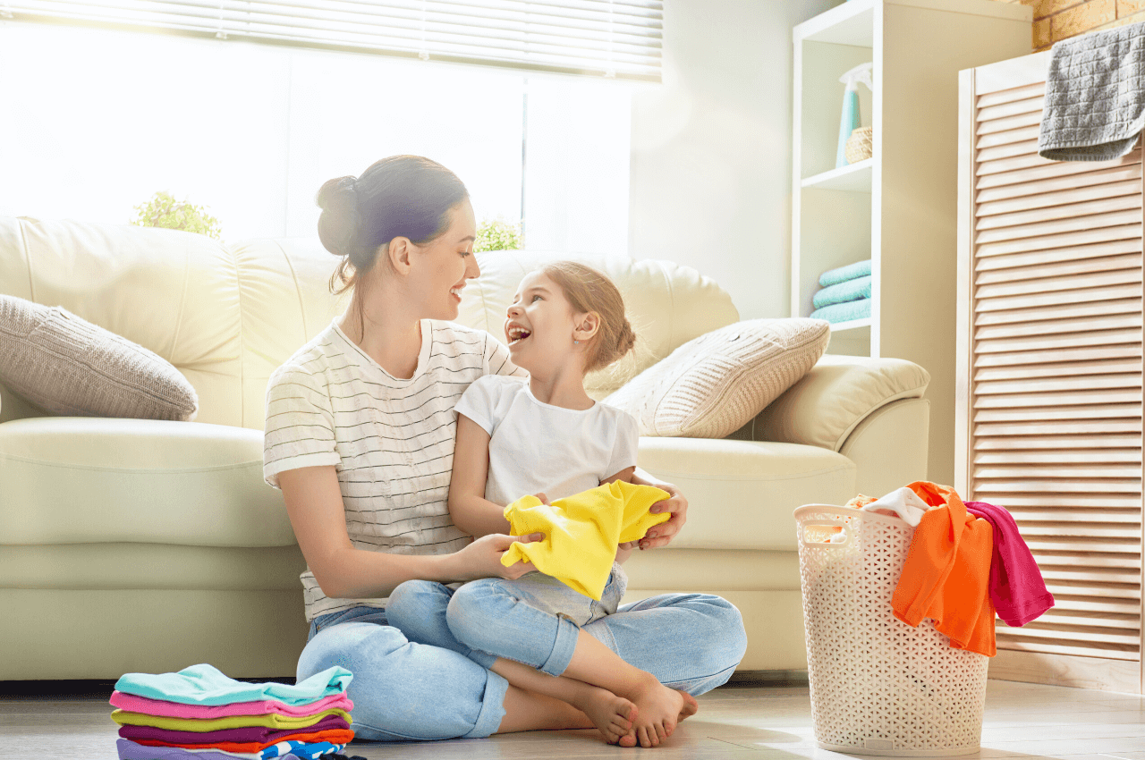 Make folding laundry fun