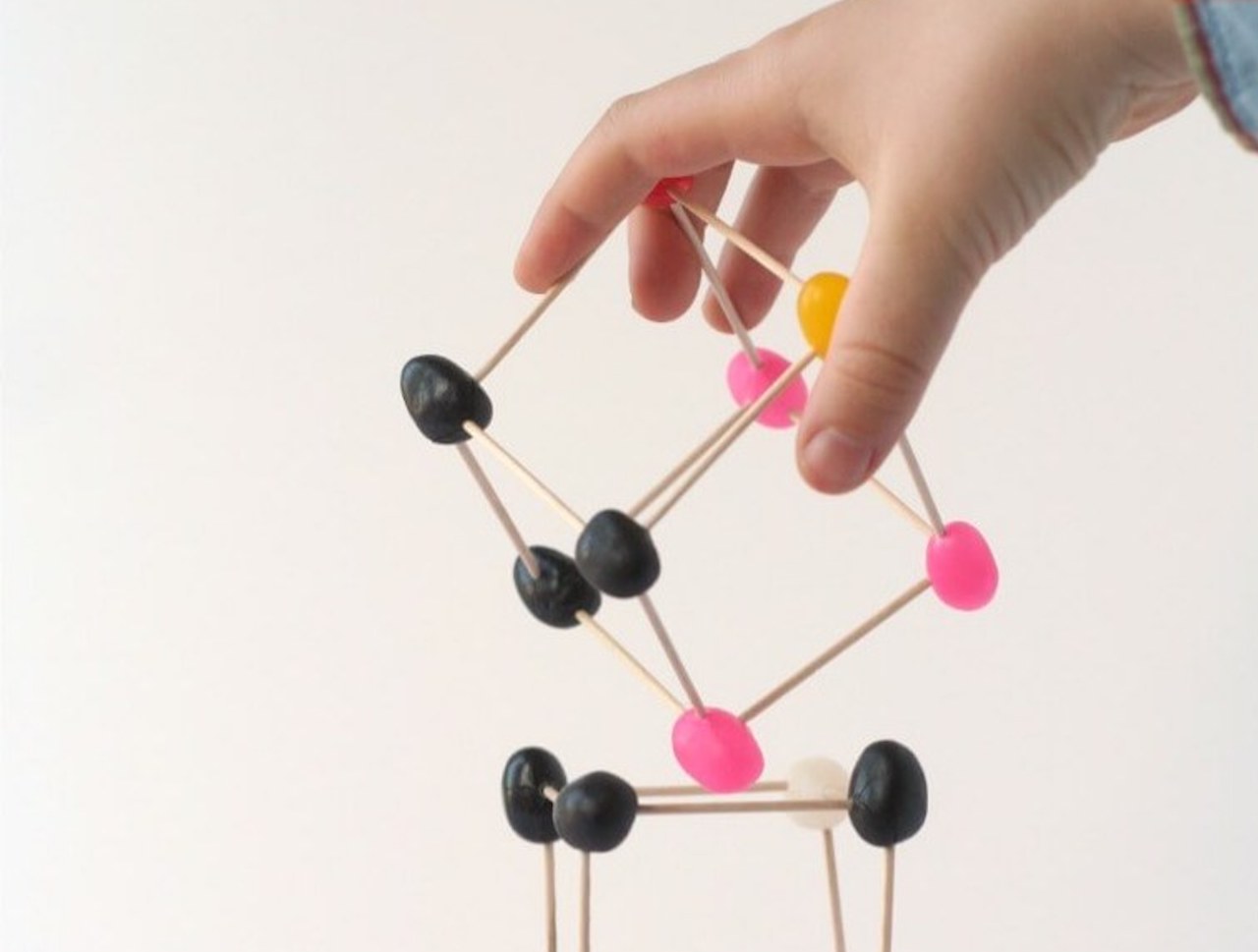 Building structures with jelly beans and toothpicks(Image credit: Lemon Lime Adventures)