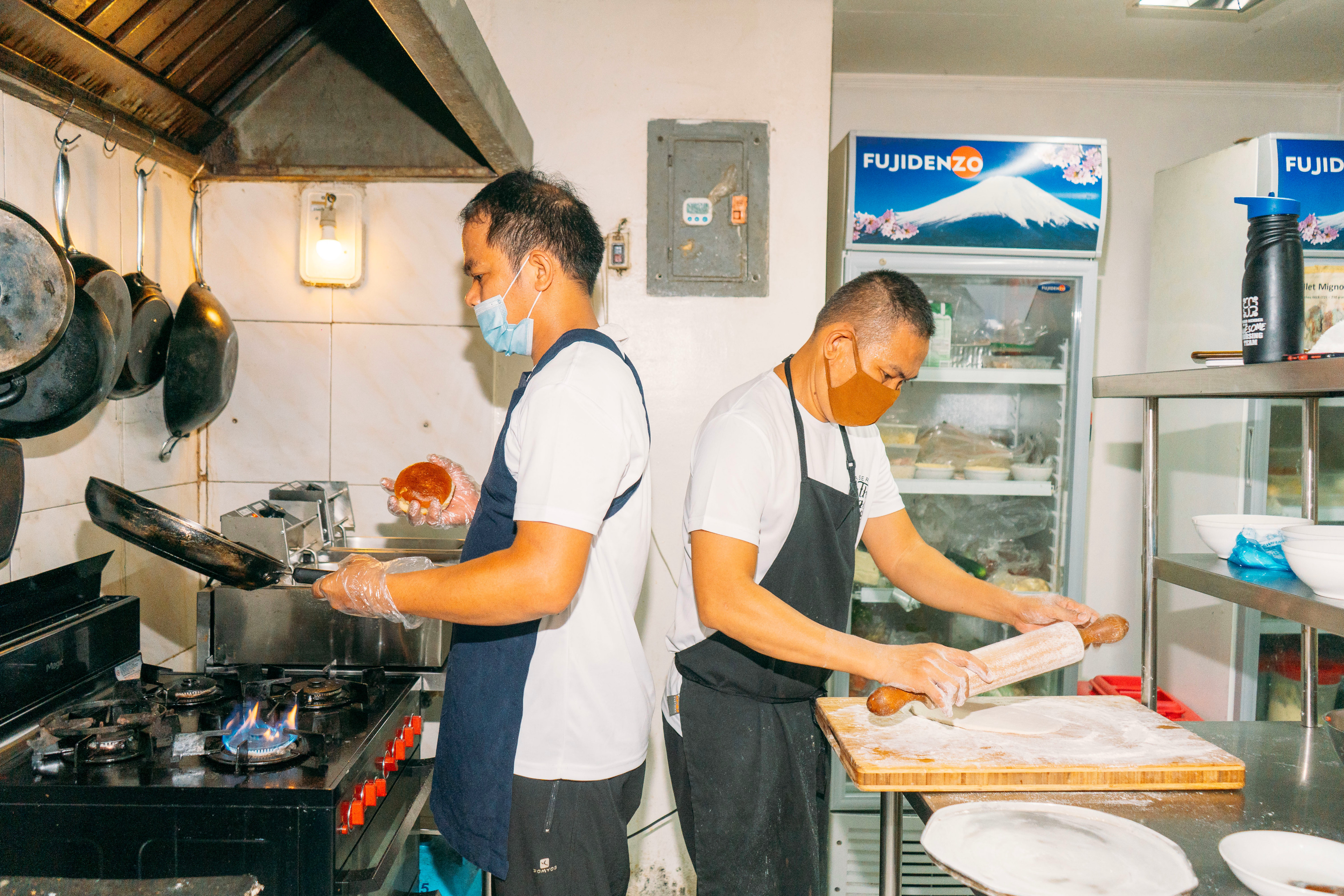 Chefs at The Village Cafe Parañaque