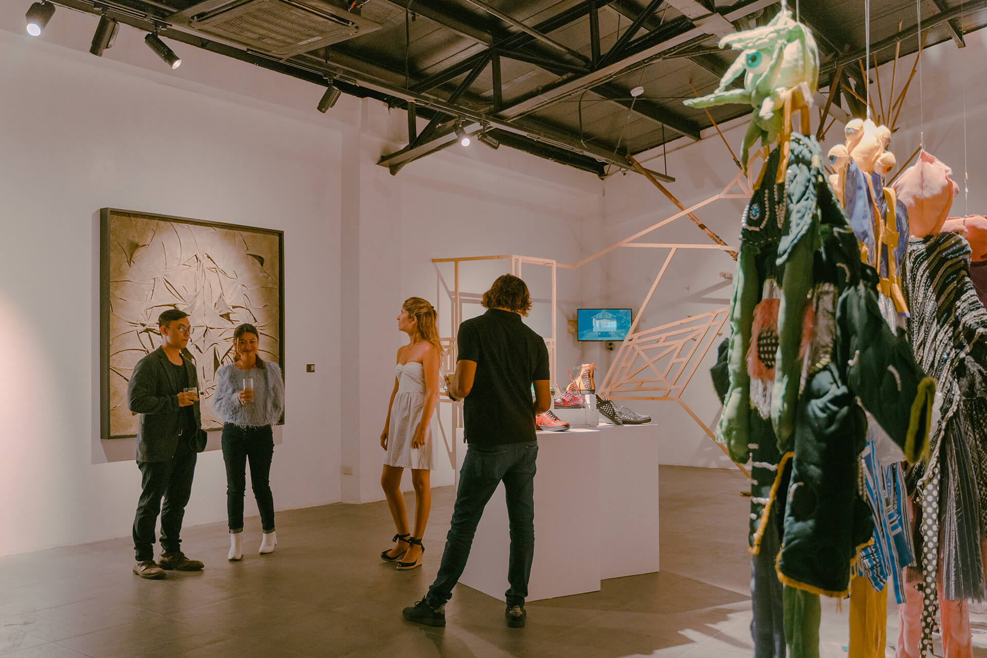 KONDWI's second floor art space houses large installations and exhibits