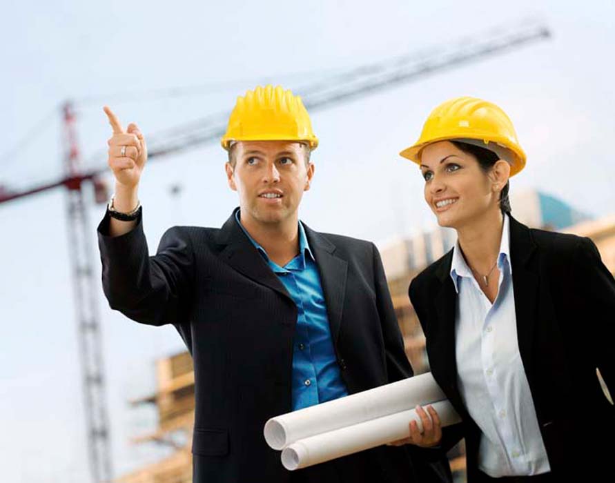 contractors discussing bids
