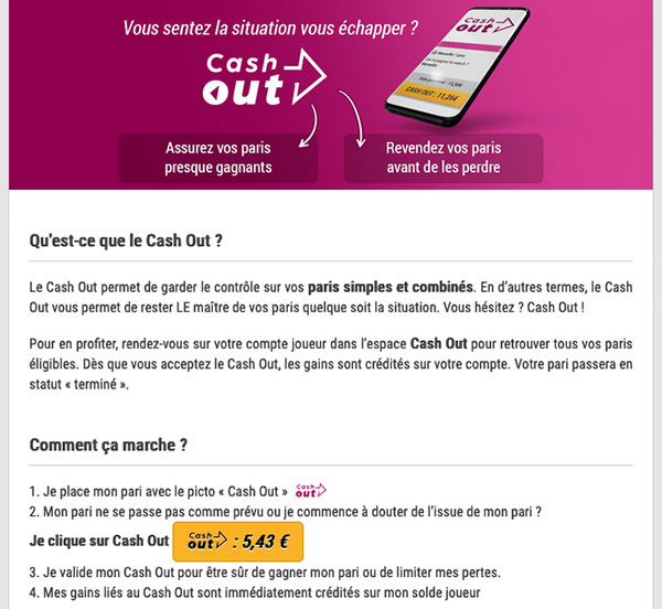 Illustration Cashout Feelingbet - Follow Win Betting
