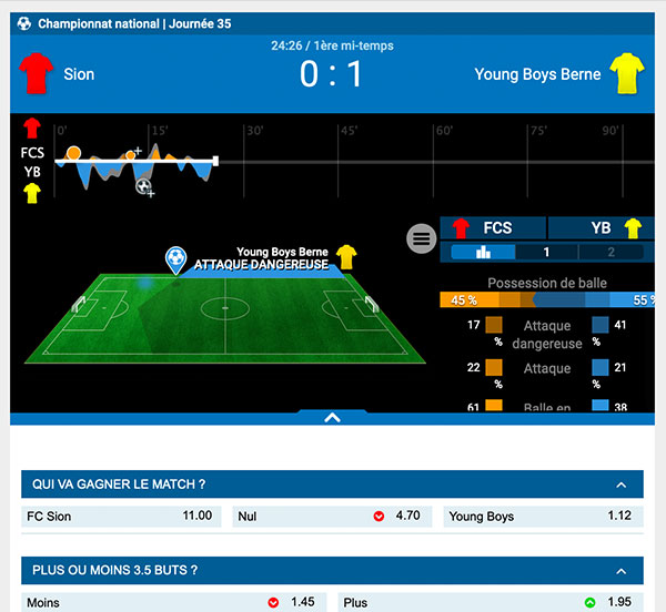 Illustration Pairs Live Genybet- Follow Win Betting