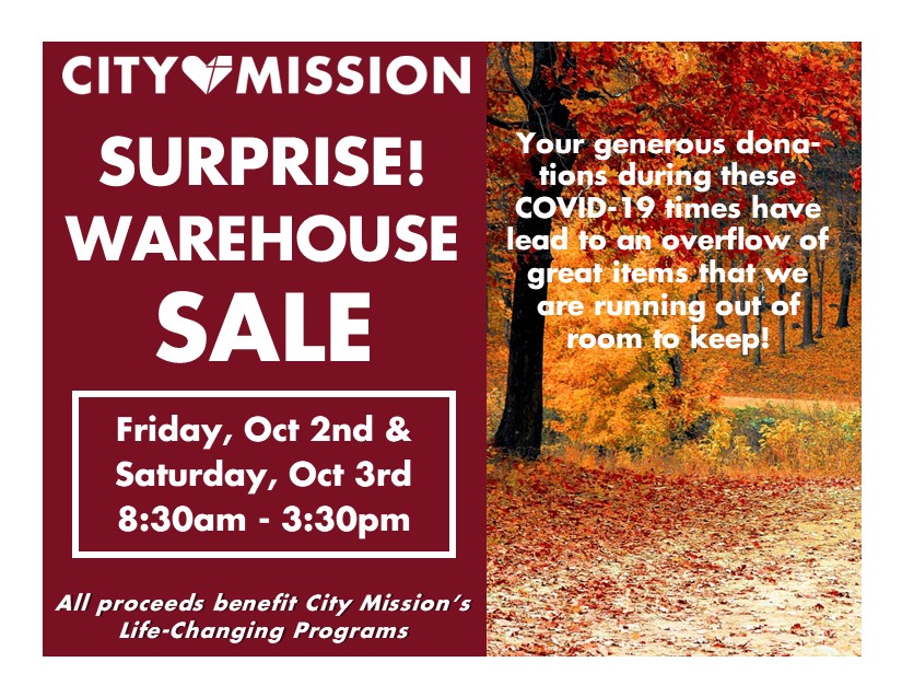 October surprise Warehouse Sale