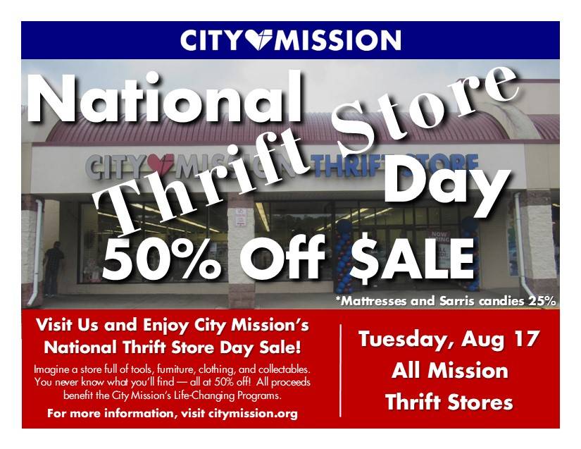 National Thrift Store Day Poster for 17 August 2021