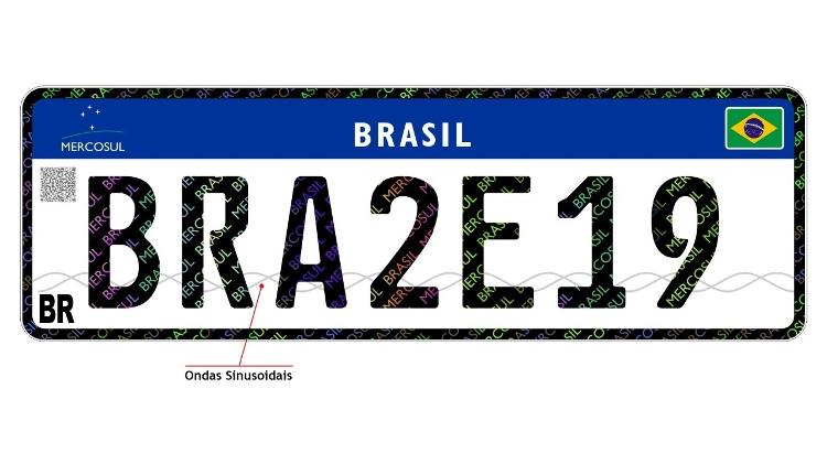 placa mercosul Brasil