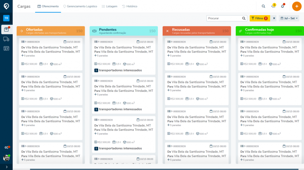 Fretefy Plataforma Online
