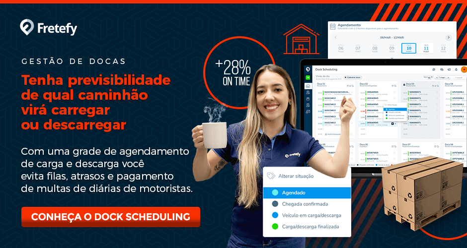 Tenha previsibilidade de qual caminhão virá carregar ou descarregar