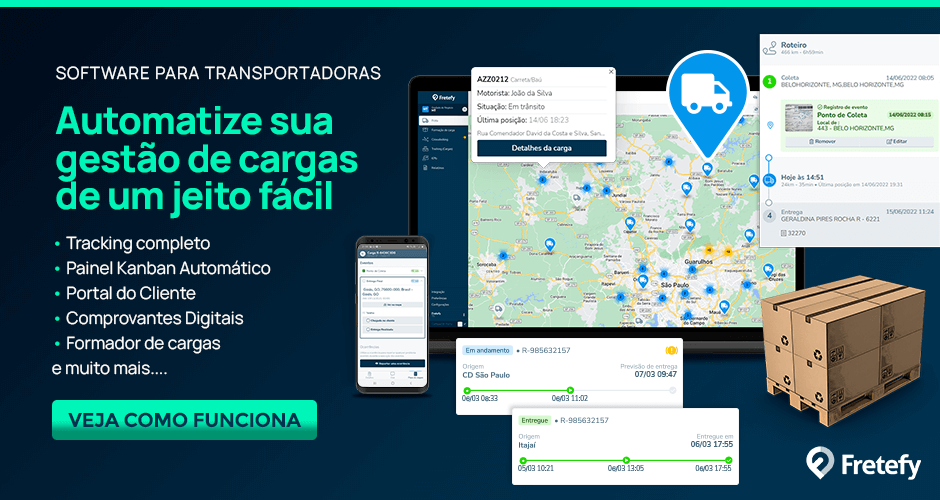 Automatize a gestão de transporte de cargas de um jeito muito fácil